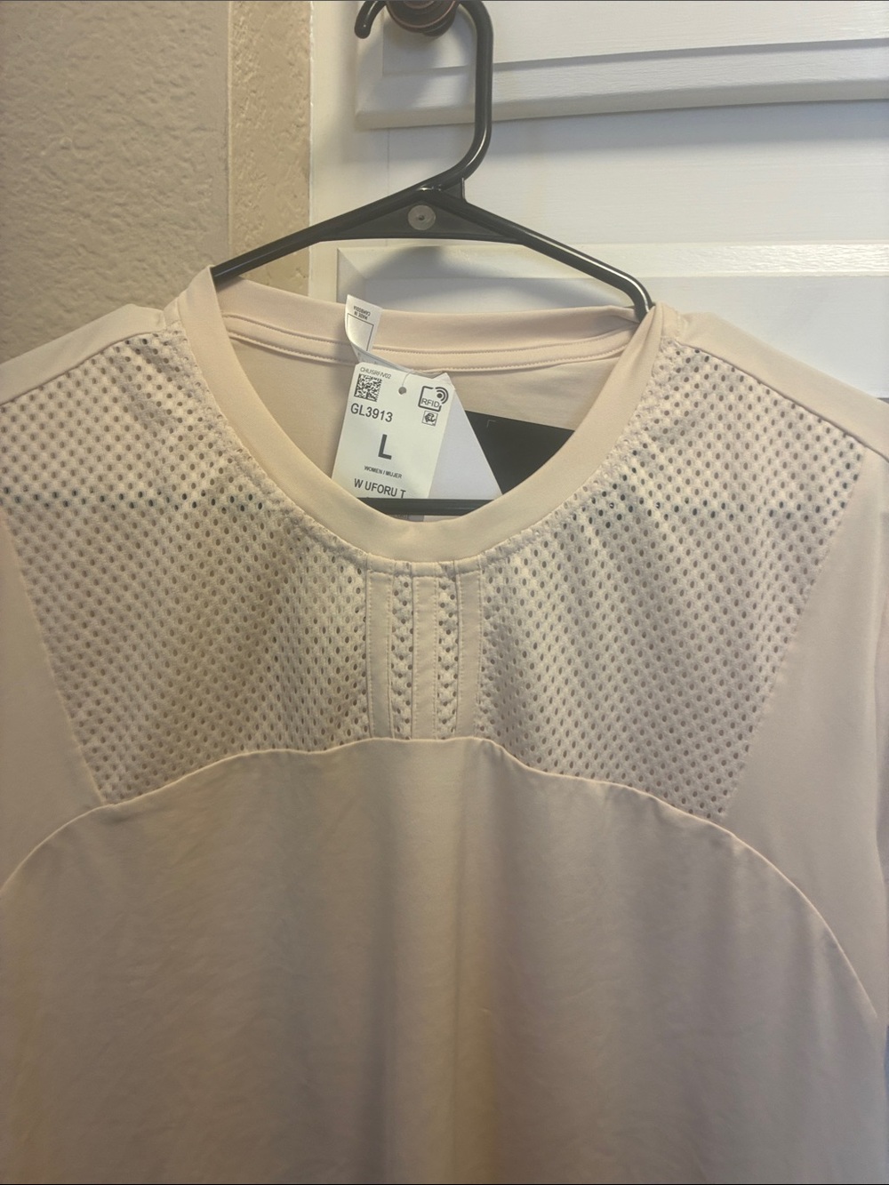 Adidas x Zoe Saldana halo ivory W UFORU T multi sport tshirt NWT - Picture 7 of 15